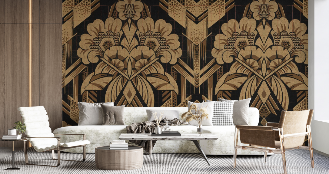 Classic elegant art deco mural wallpaper for your home